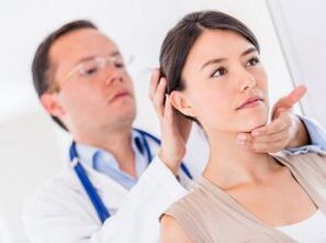 Diagnostics of cervical amphoderation to a neurologist