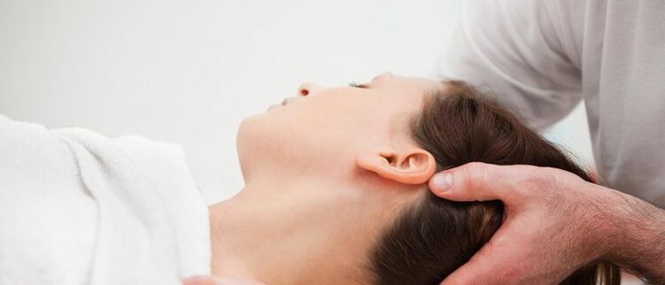 Patient with cervical osteochondria